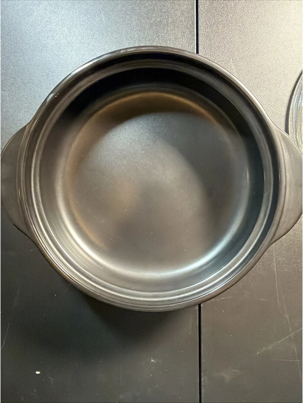 Pampered Chef Rockcrok 2.5 Qt 2.35L Everyday Pan Black Korea Retired Cookware